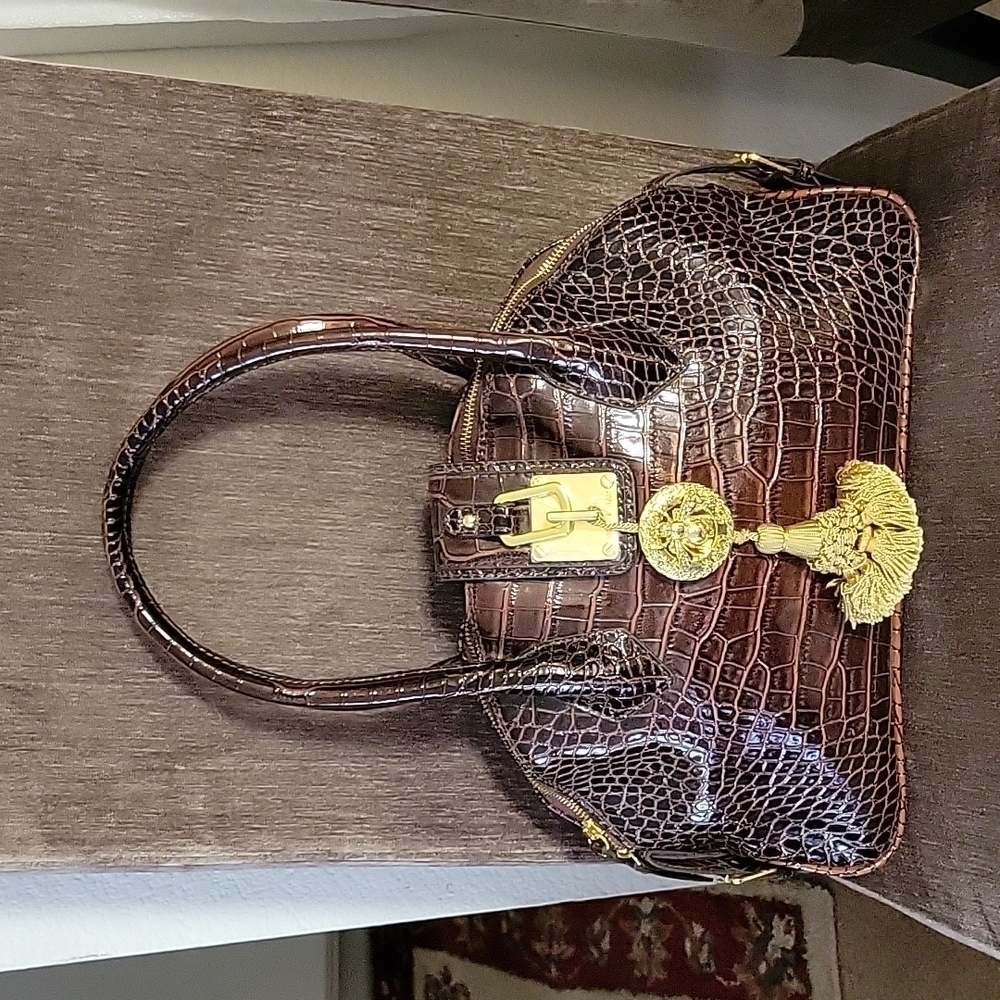 LTD Edition! Susan B Anthony Croc Embossed Tote/Shoulderbag. Only 2000 made.